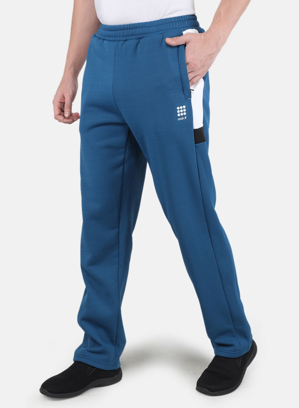 Rock.it Men Teal Blue Smart Fit Track Pant