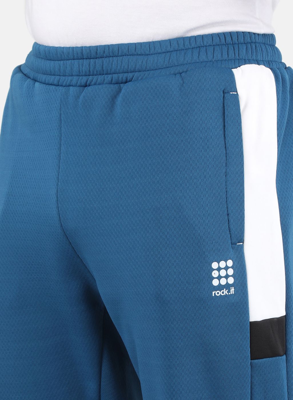 Rock.it Men Teal Blue Smart Fit Track Pant