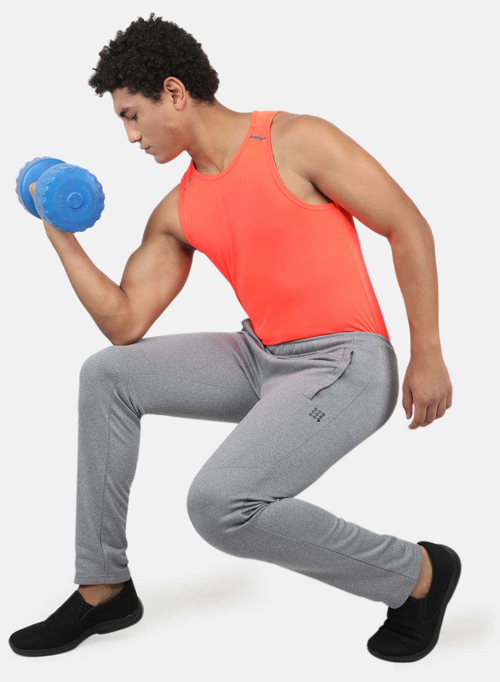 Rock.it Men Grey Smart Fit Track Pant