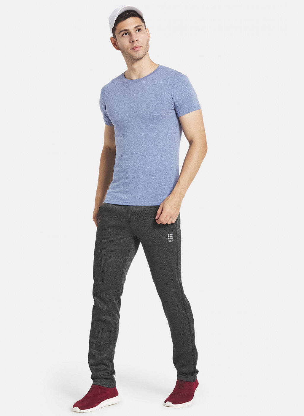 Rock.it Men Olive Self Design Trackpant