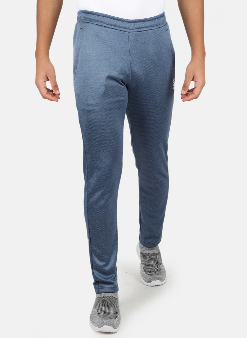 Rock.it Men Blue Self Design Trackpant