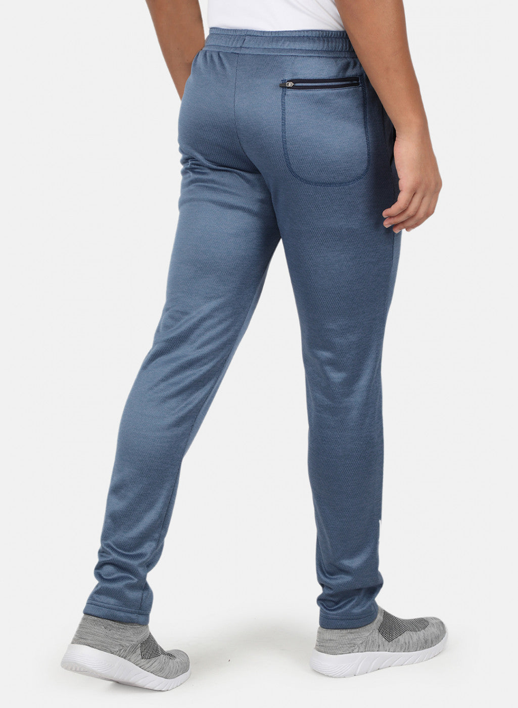 Rock.it Men Blue Self Design Trackpant