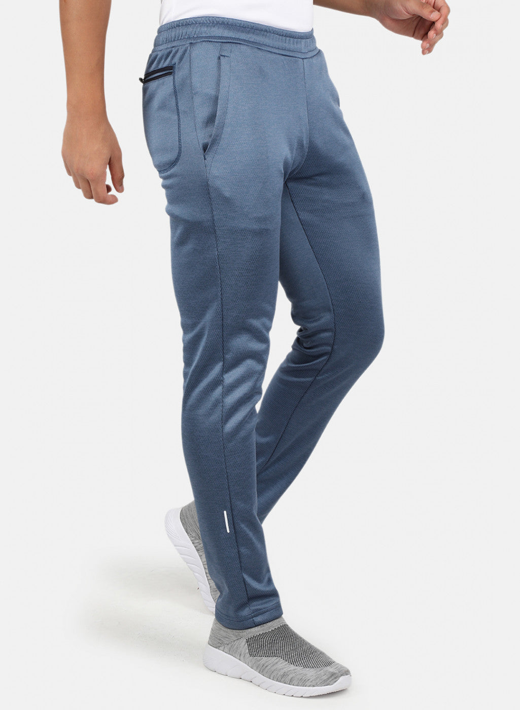 Rock.it Men Blue Self Design Trackpant