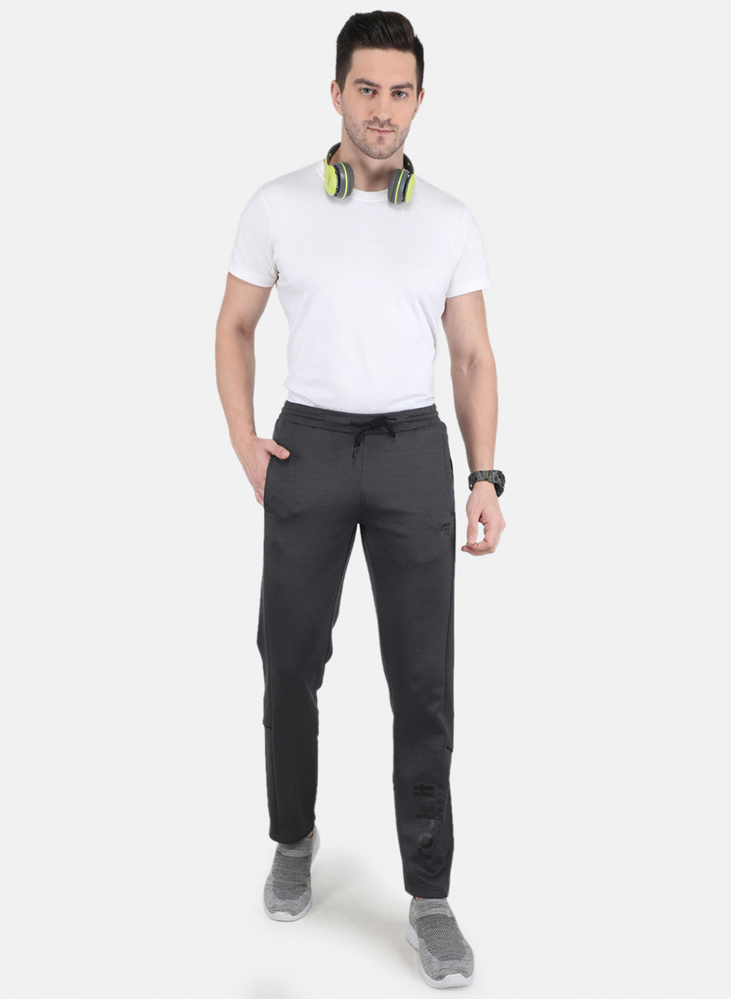 Rock.it Men Grey Regular Fit Lower