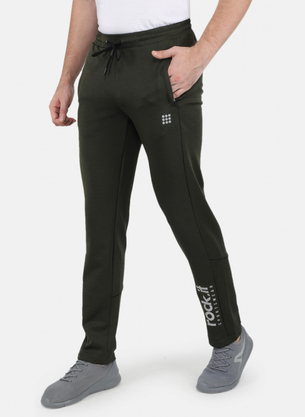 Rock.it Men Olive Regular Fit Lower