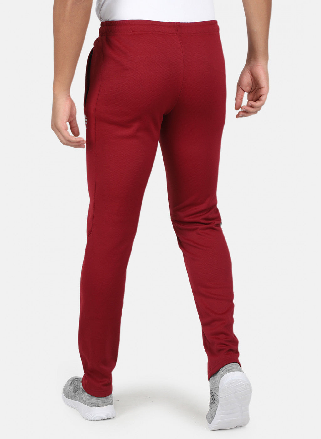 Men Maroon Solid Trackpant