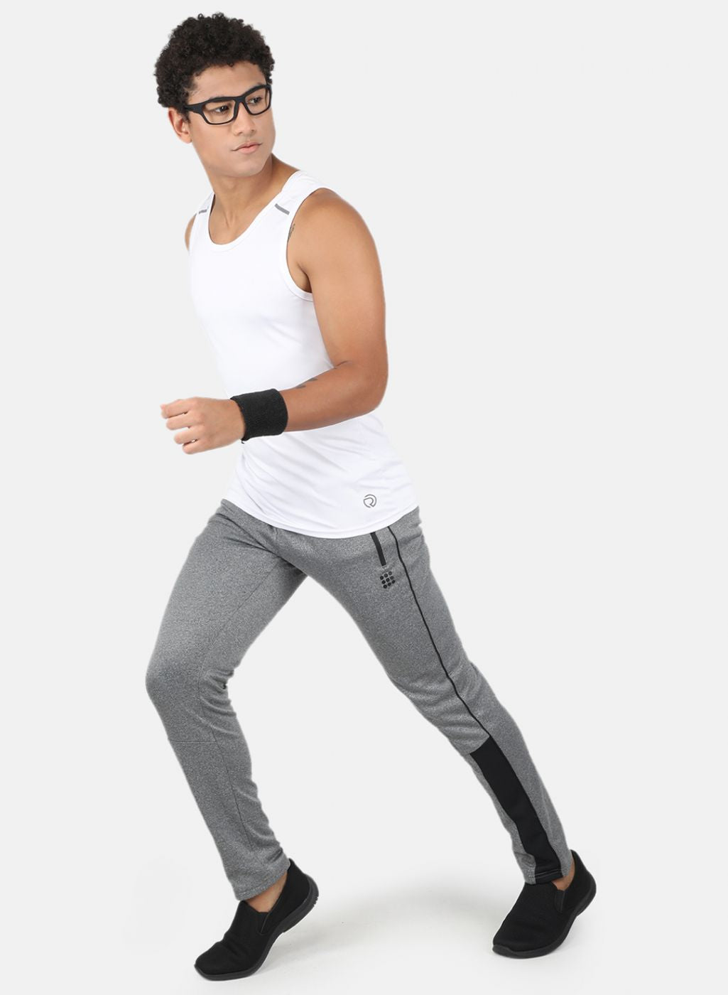 Rock.it Men Grey Smart Fit Track Pant
