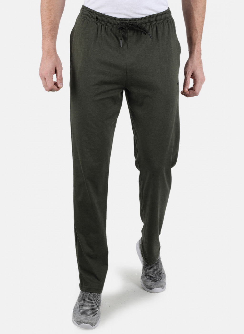 Men Olive Plain Lower