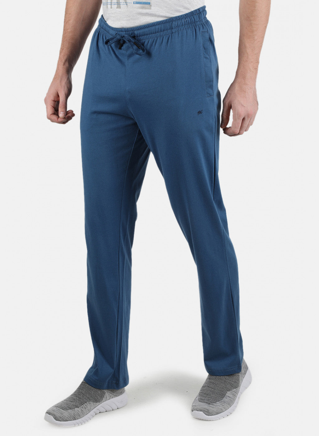 Men Blue Plain Lower