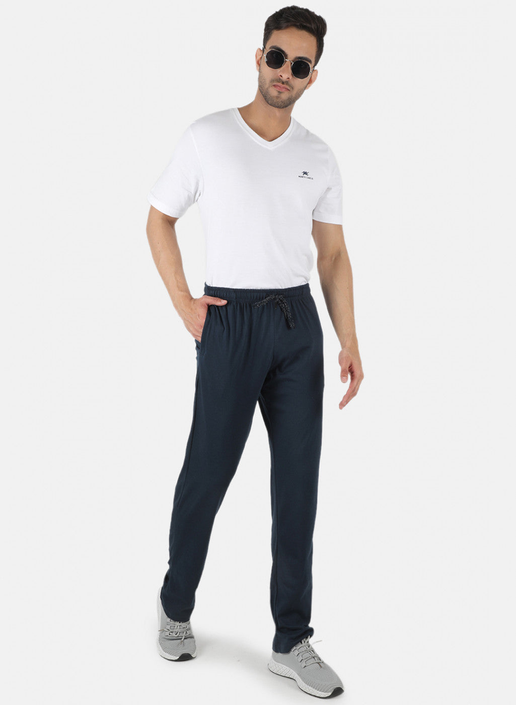 Men NAvy Blue Regular Fit Lower