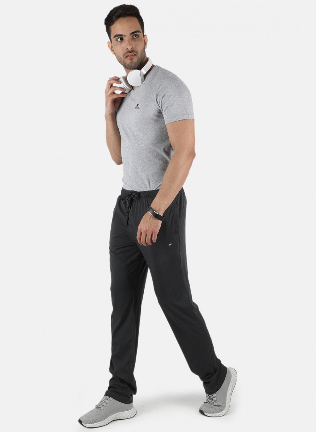 Men Grey Regular Fit Lower