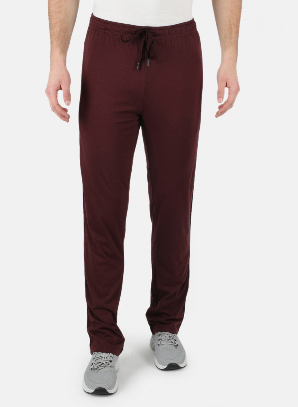 Men Maroon Plain Lower