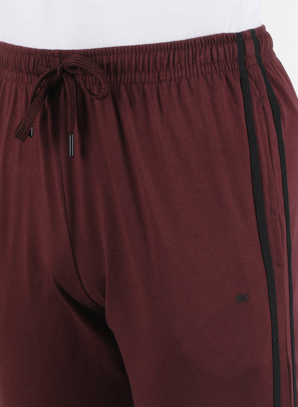 Men Maroon Plain Lower
