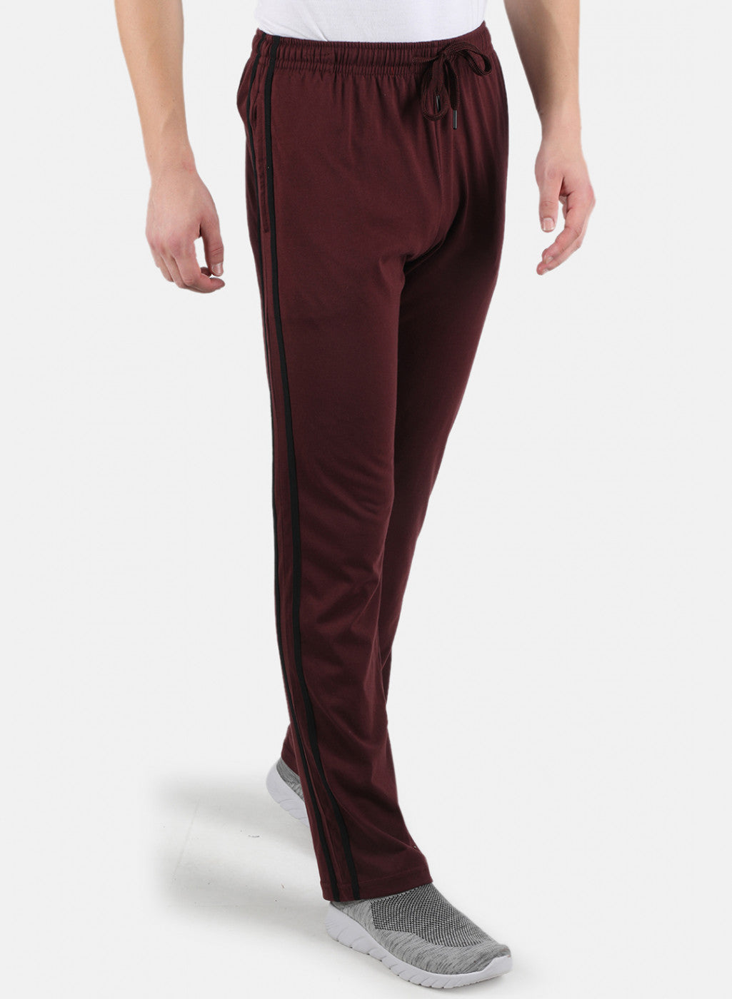 Men Maroon Plain Lower