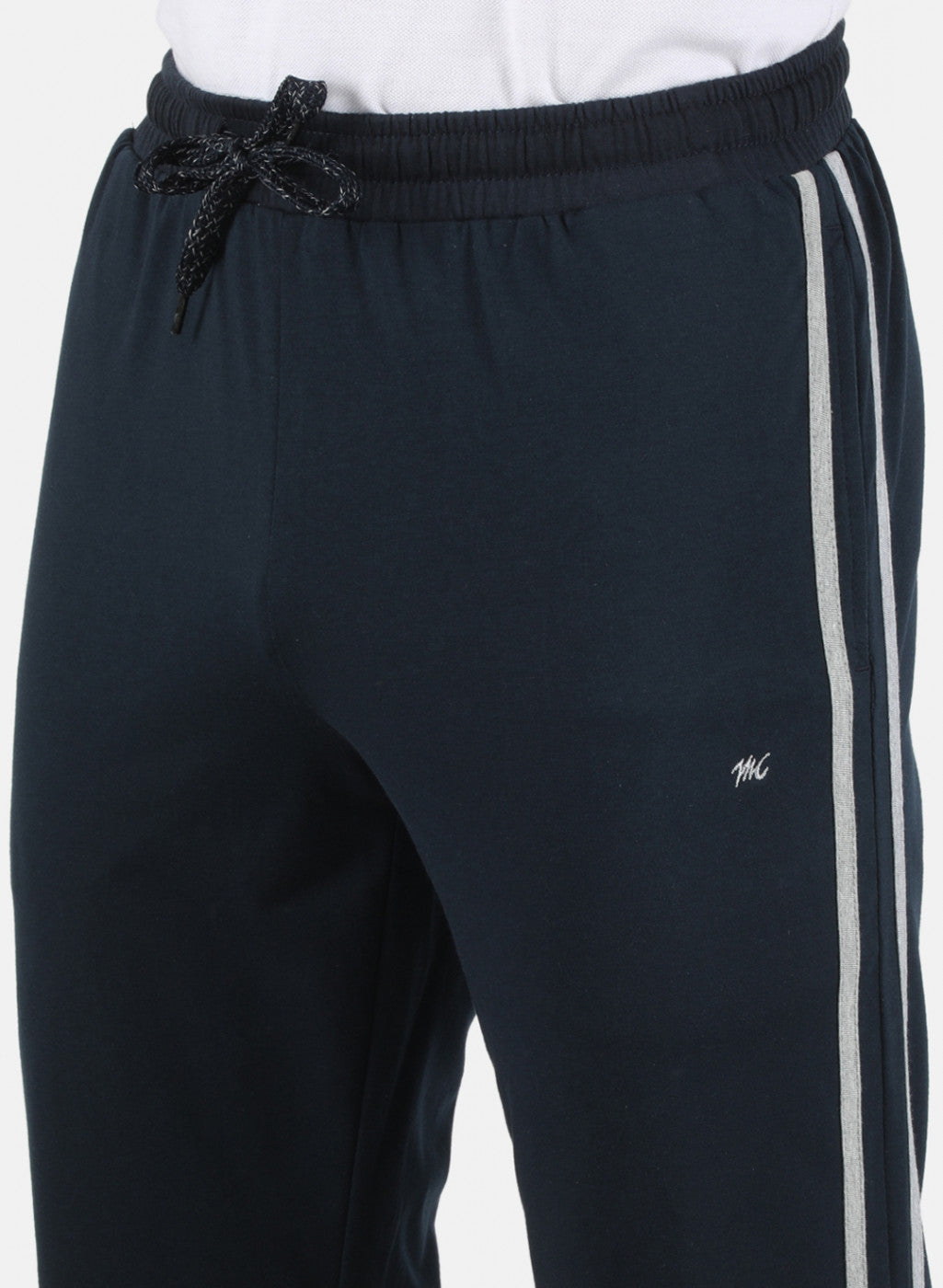 Men NAvy Blue Plain Capri