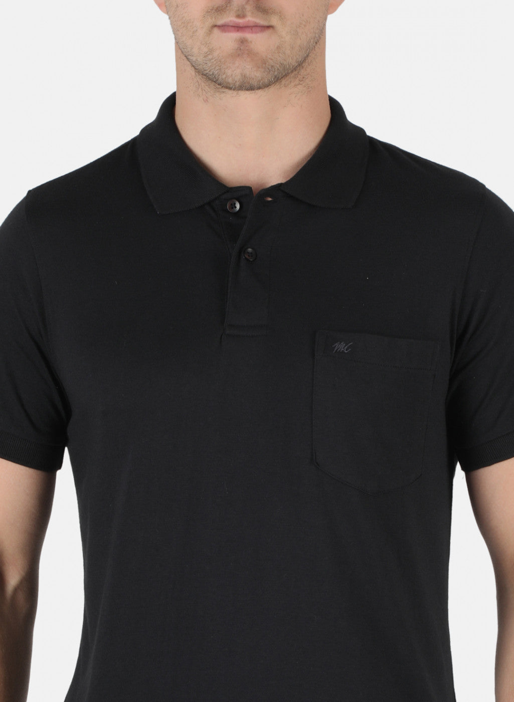 Men Blue Plain T-Shirt