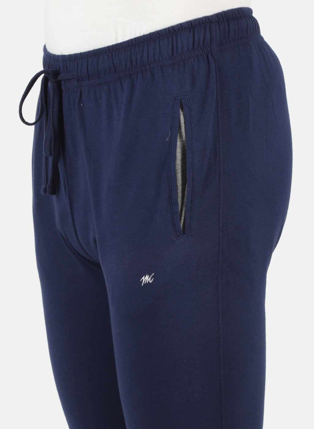 Men Blue Plain Lower