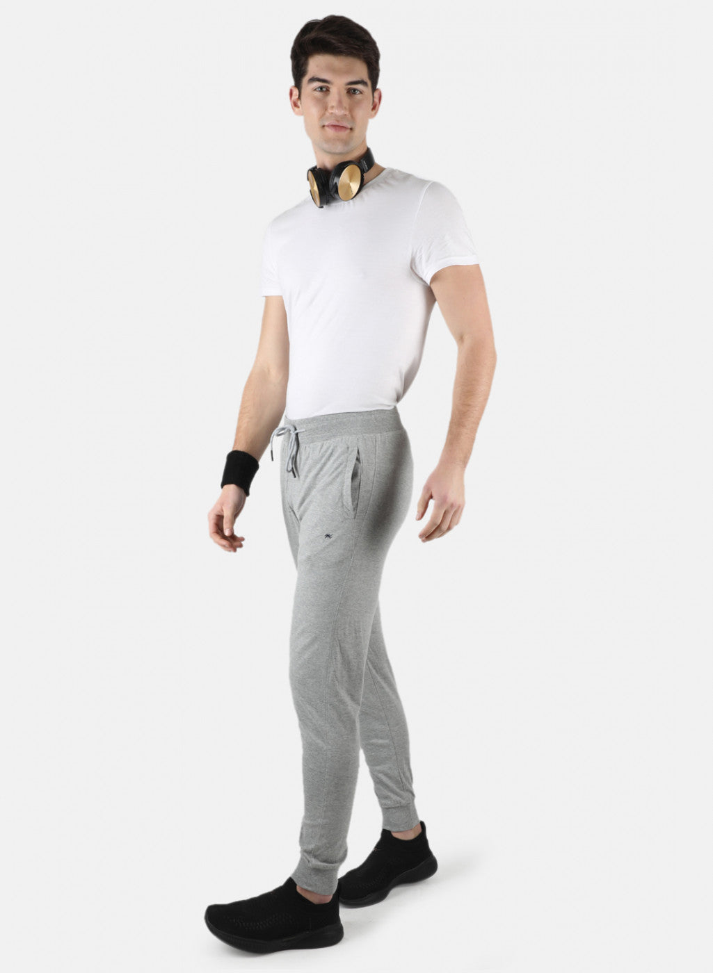 Men Grey Plain Lower