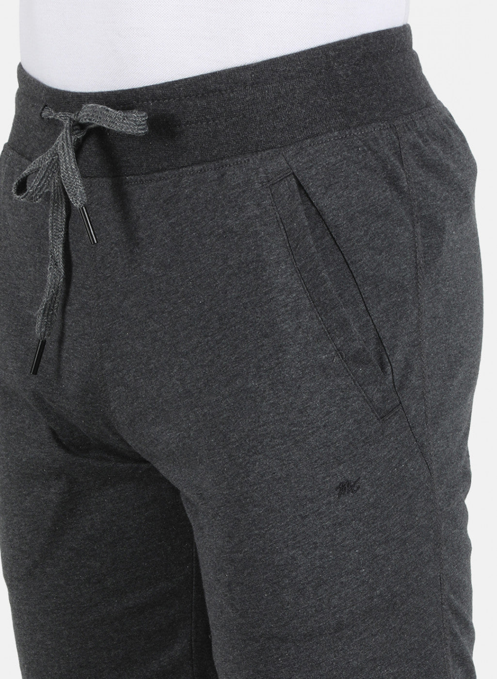 Men Grey Plain Bermuda