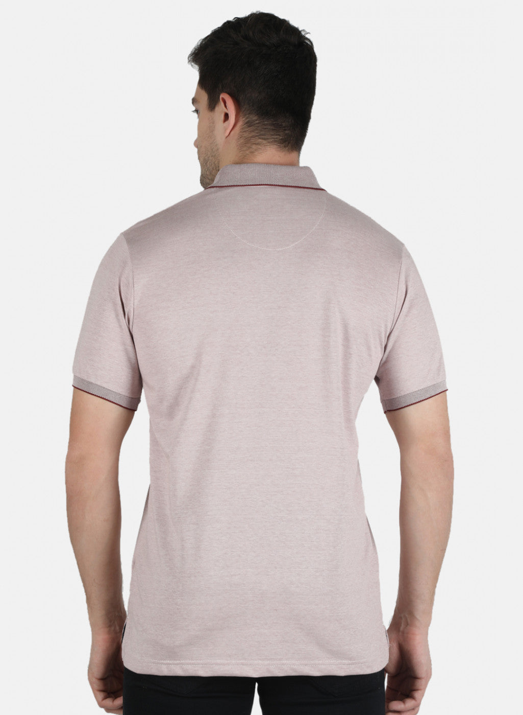 Men Maroon Plain T-Shirt