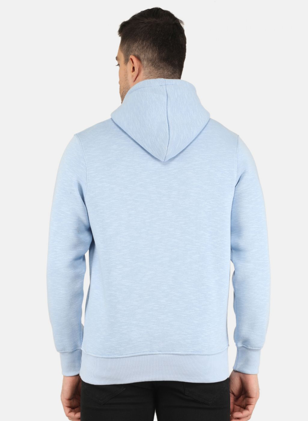 Men Blue Solid Sweatshirt