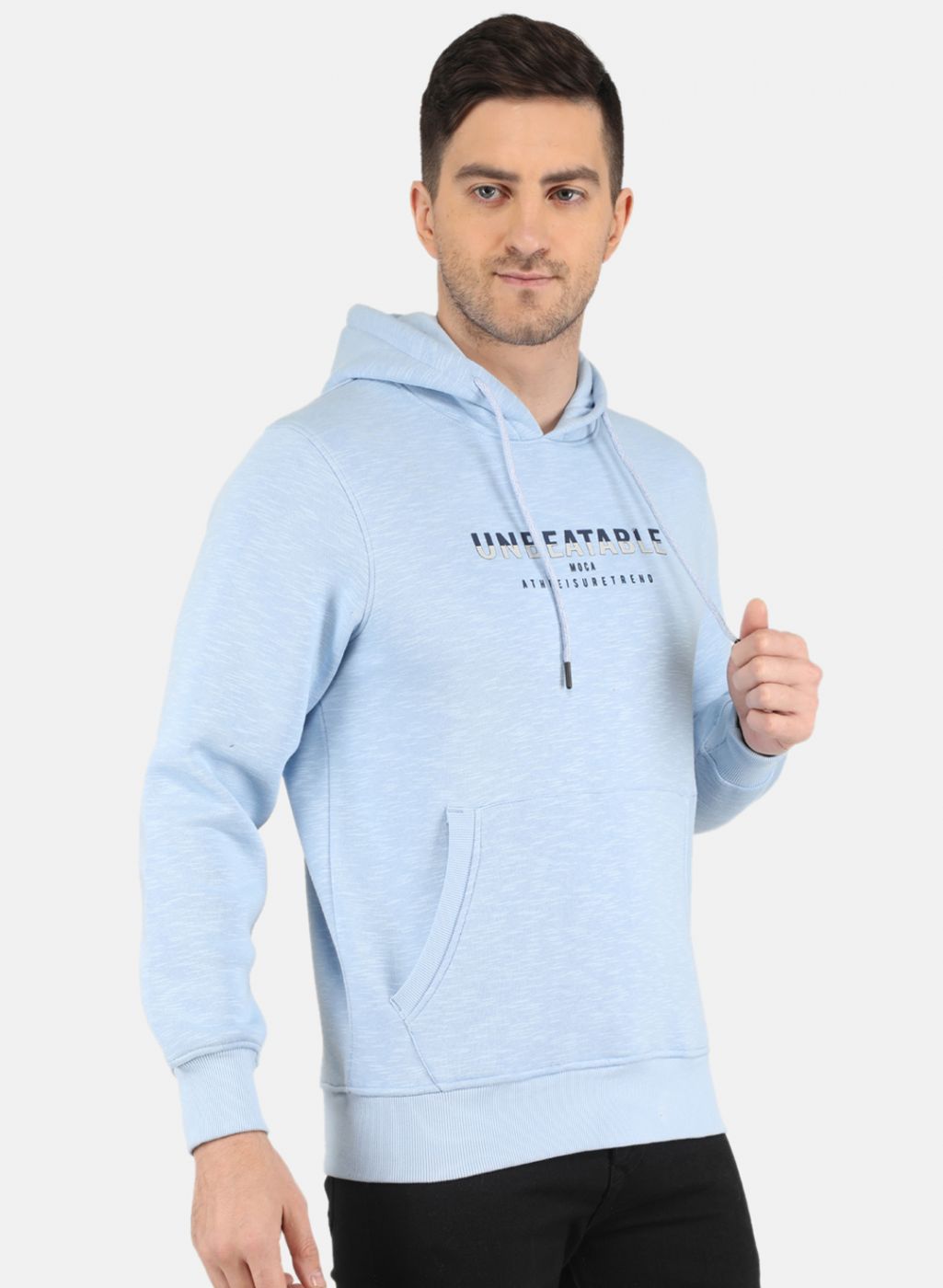 Men Blue Solid Sweatshirt