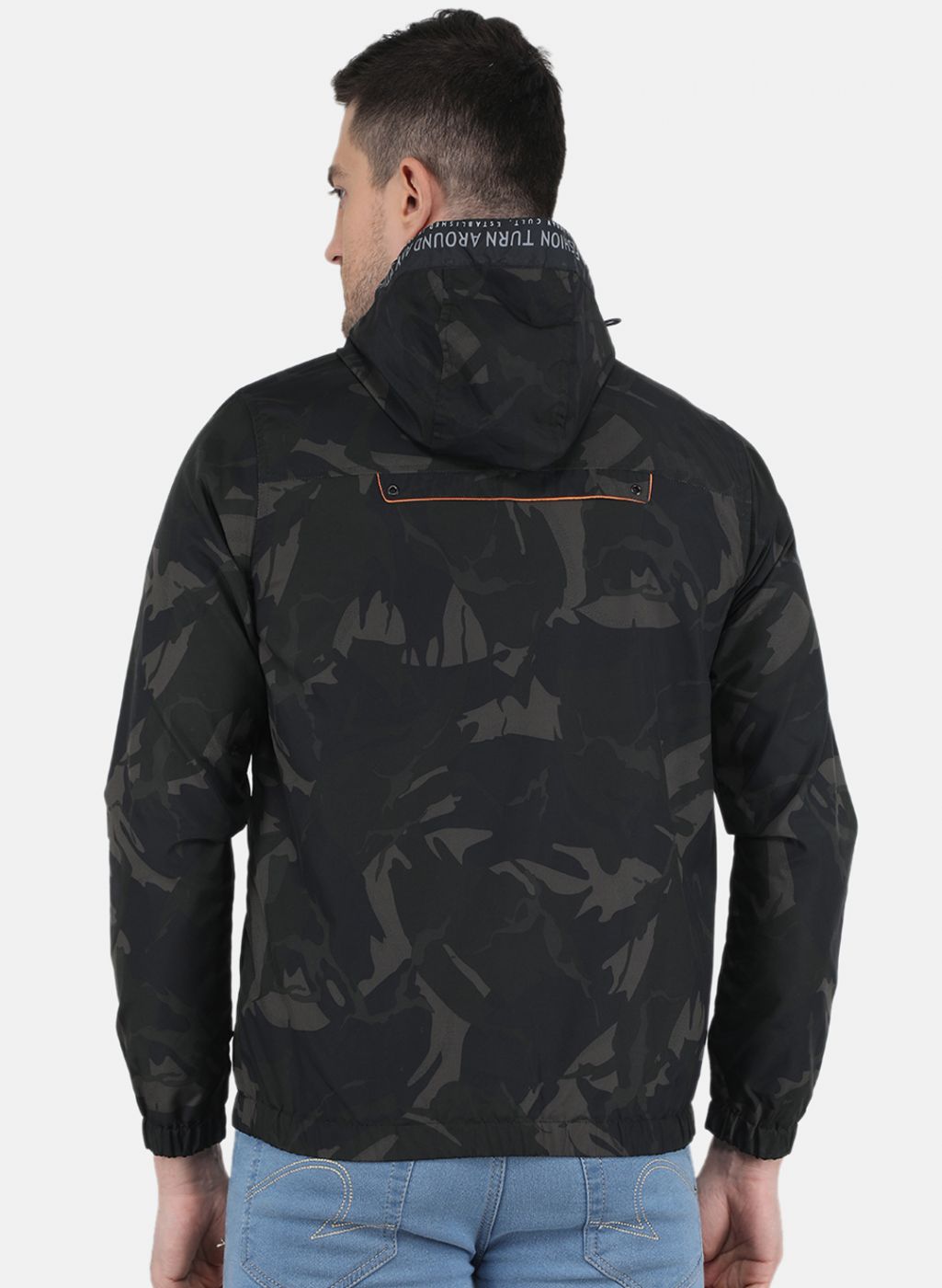 Men Black Solid Jacket