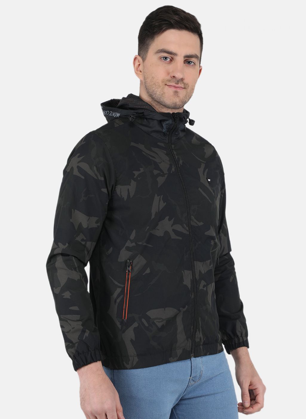 Men Black Solid Jacket