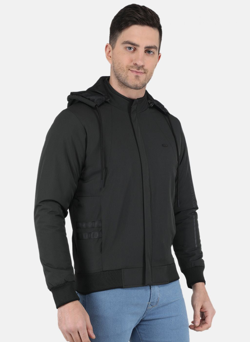 Men Olive Solid Jacket