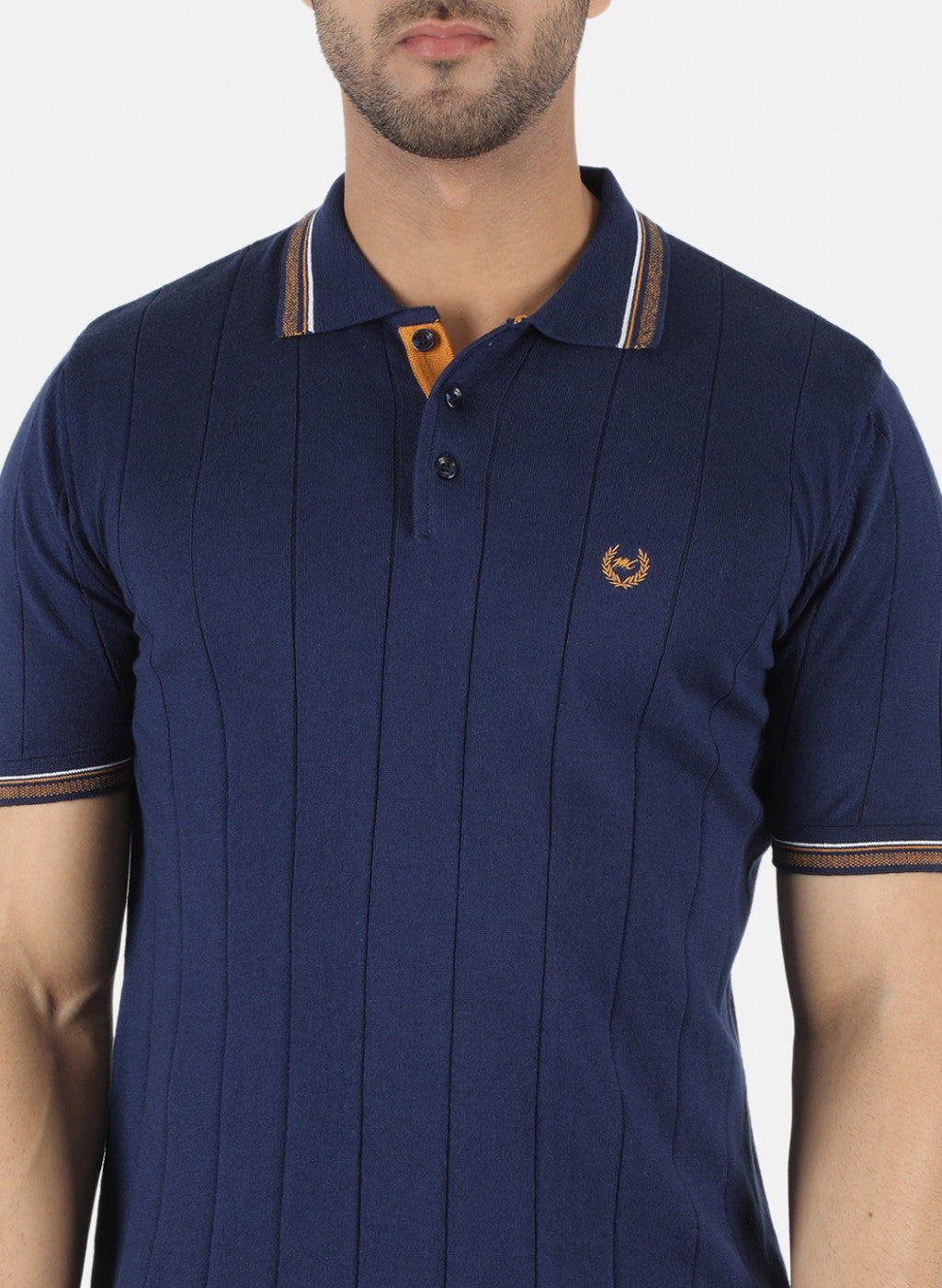 Men Blue Printed T-Shirt