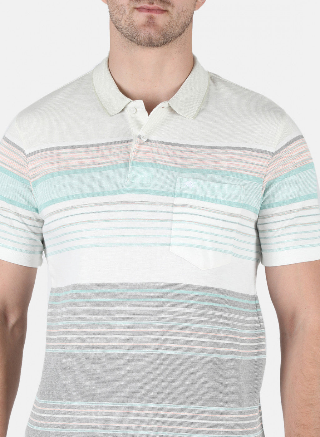 Men Blue Stripe T-Shirt