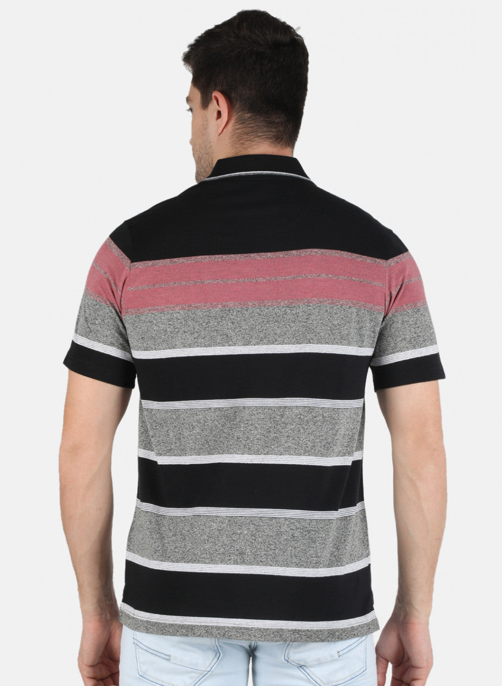 Men Black Stripe T-Shirt
