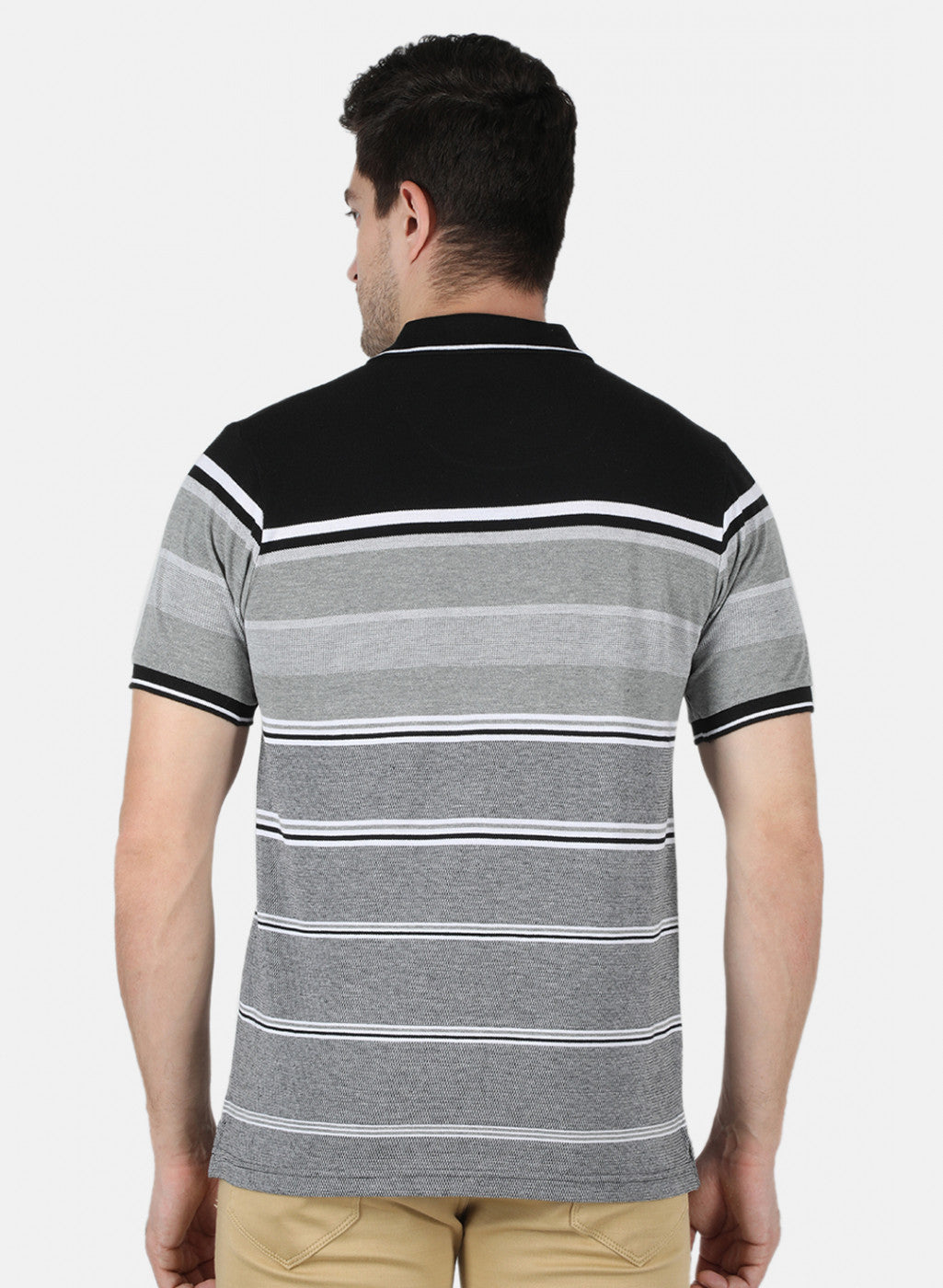 Men Black Stripe T-Shirt
