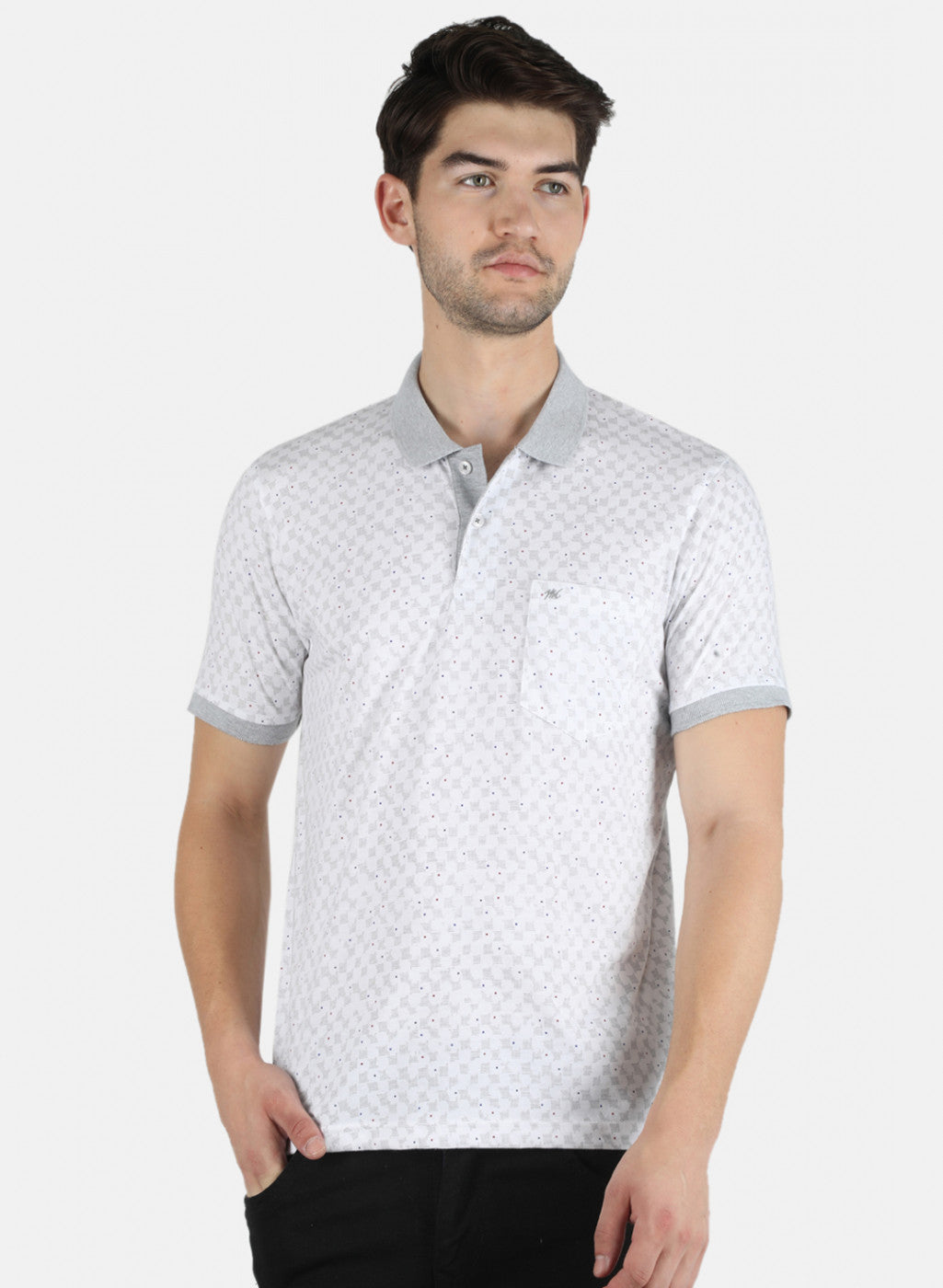 Men White Printed T-Shirt