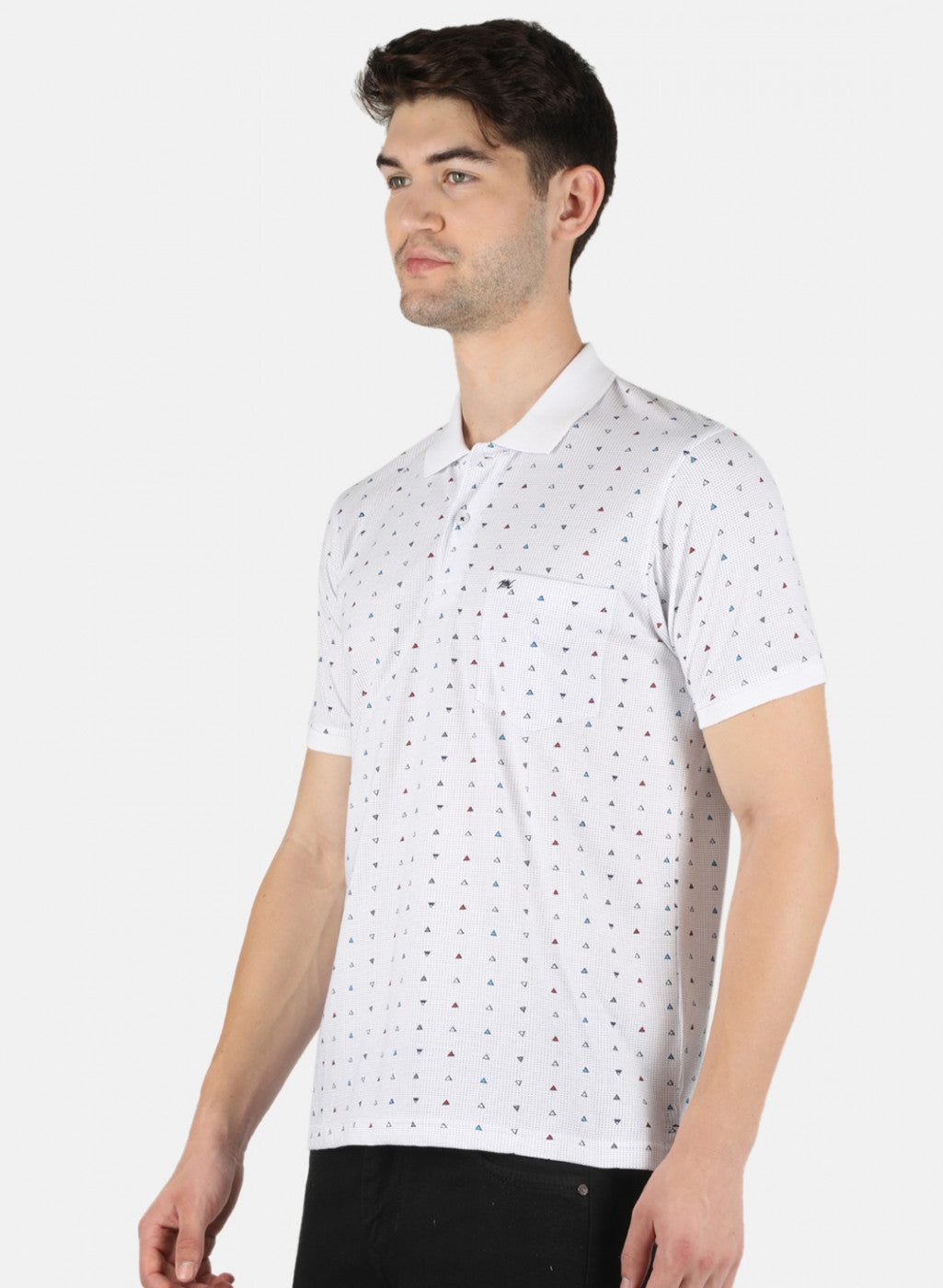 Men White Printed T-Shirt