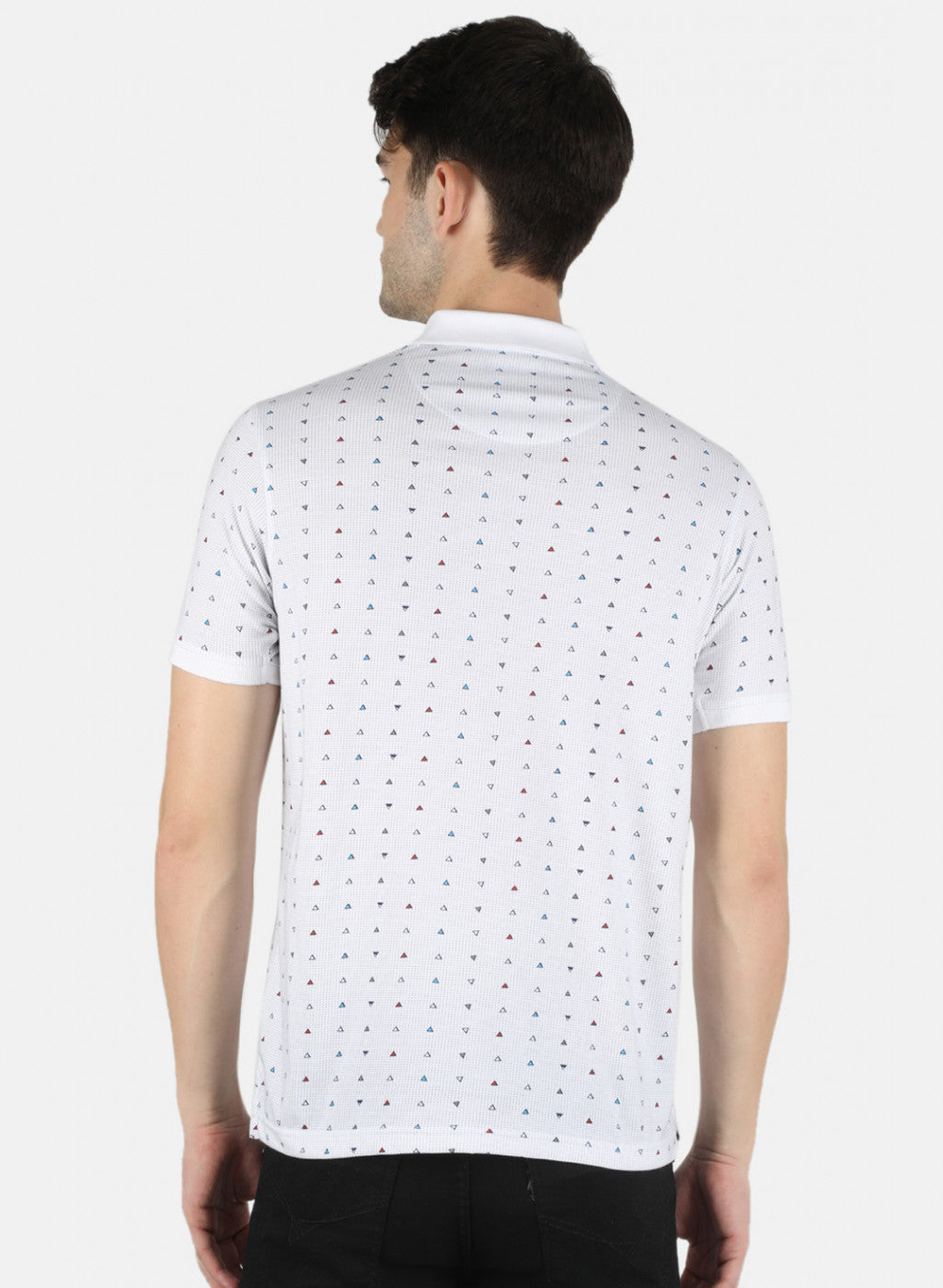 Men White Printed T-Shirt
