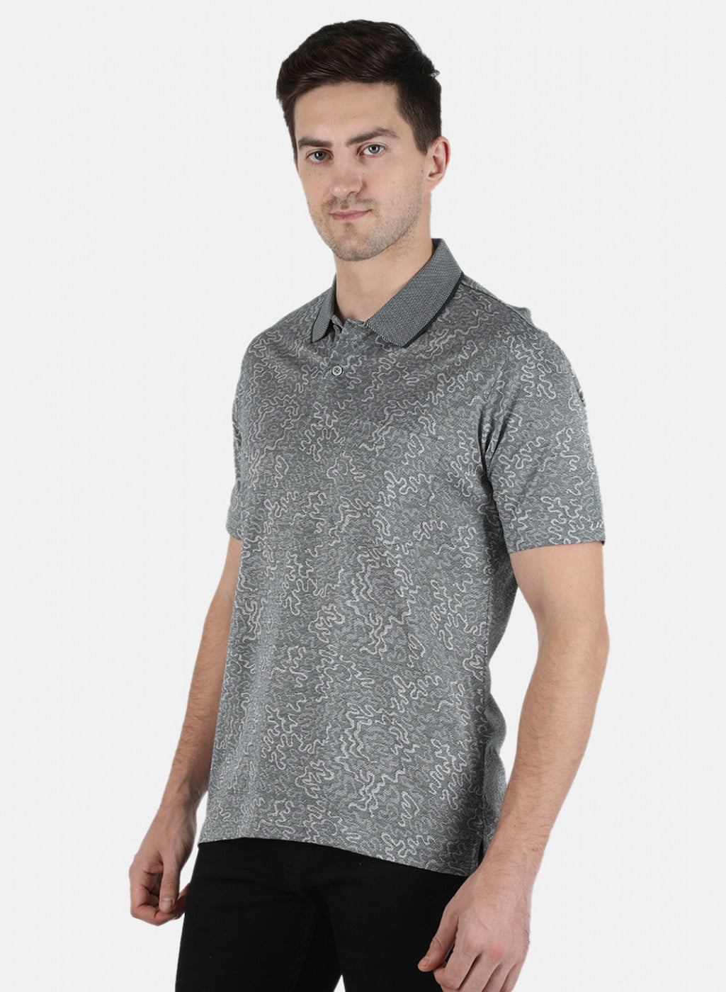 Men Green Stripe T-Shirt