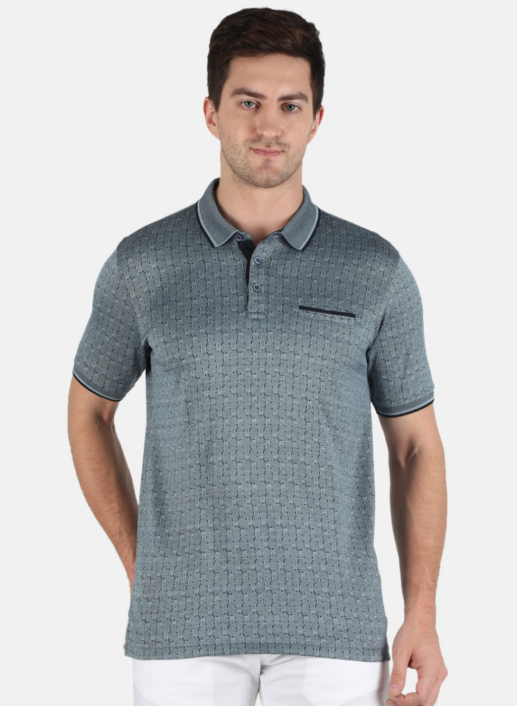 Men Blue Stripe T-Shirt