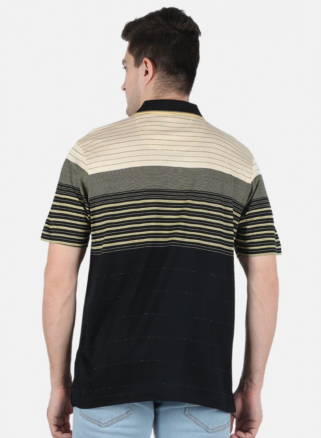 Men Black Stripe T-Shirt