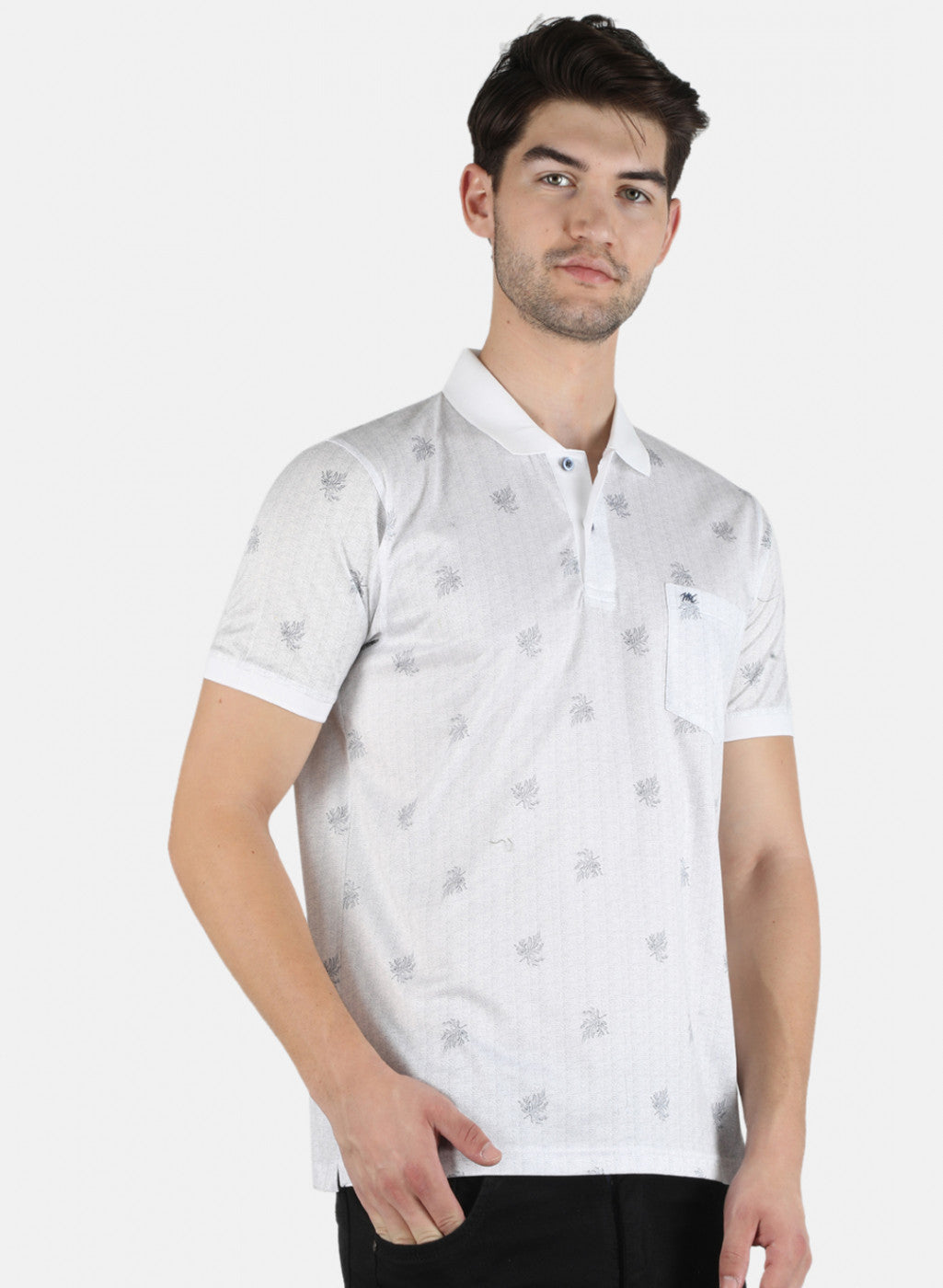 Men White Printed T-Shirt