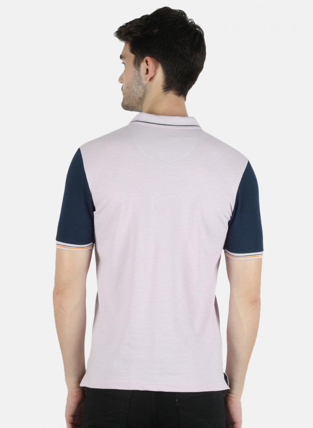 Men Purple Plain T-Shirt