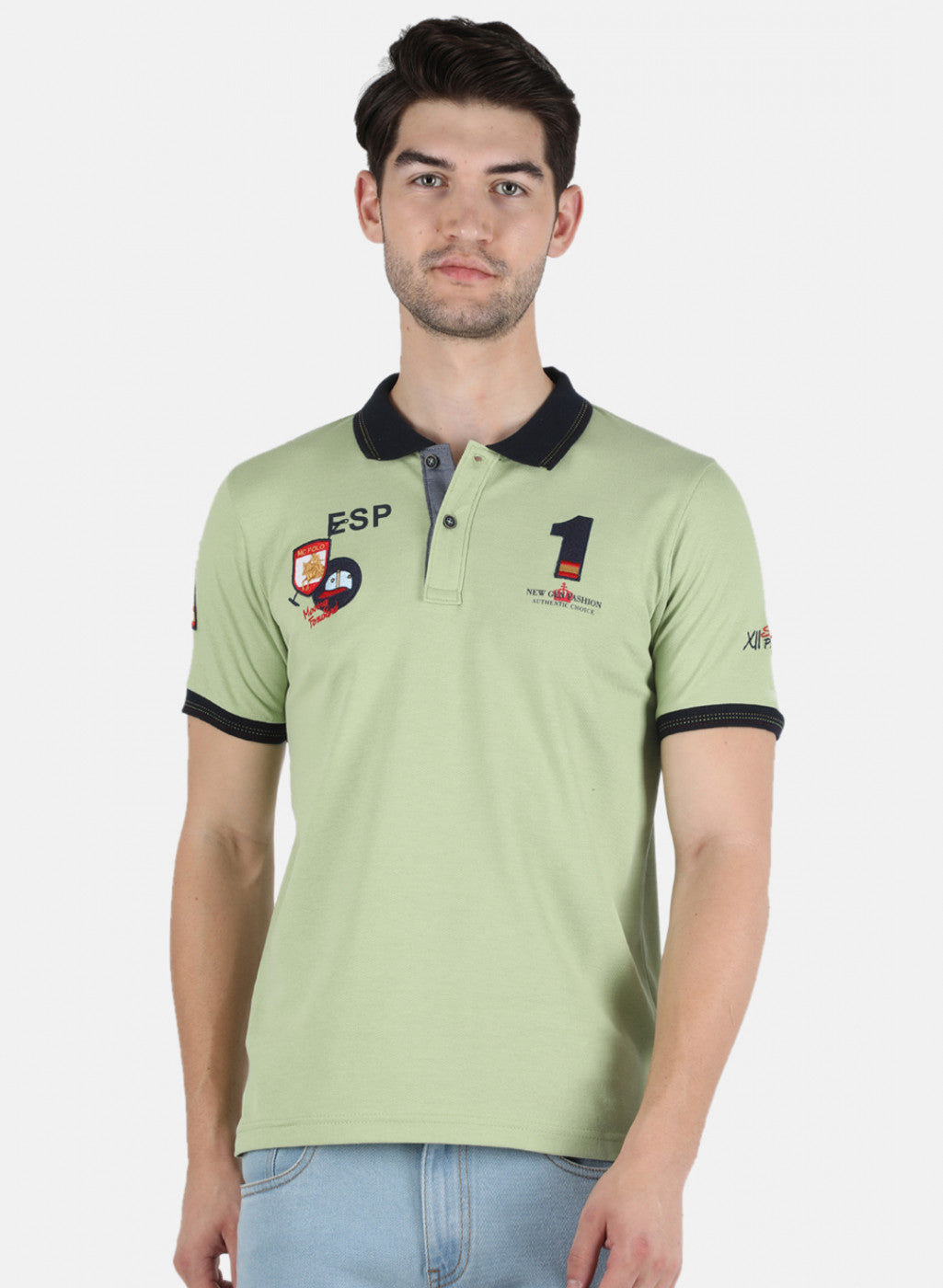 Buy Men Green Plain T-Shirt Online in India Monte Carlo