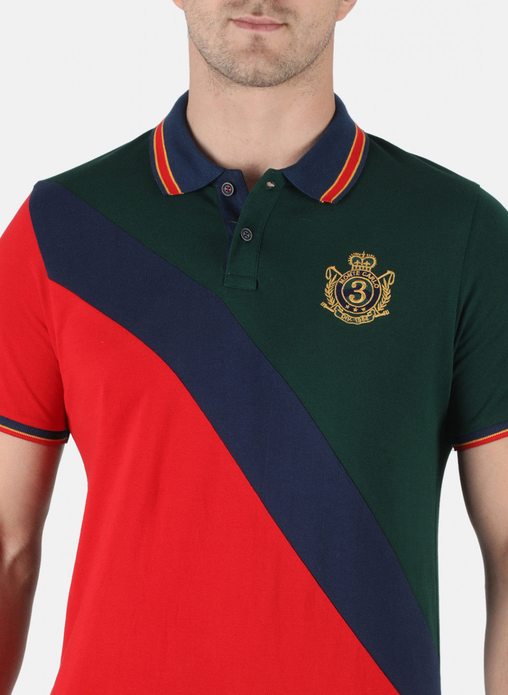 Men Olive Plain T-Shirt