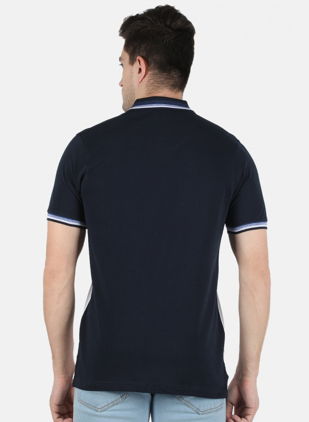 Men NAvy Blue Printed T-Shirt