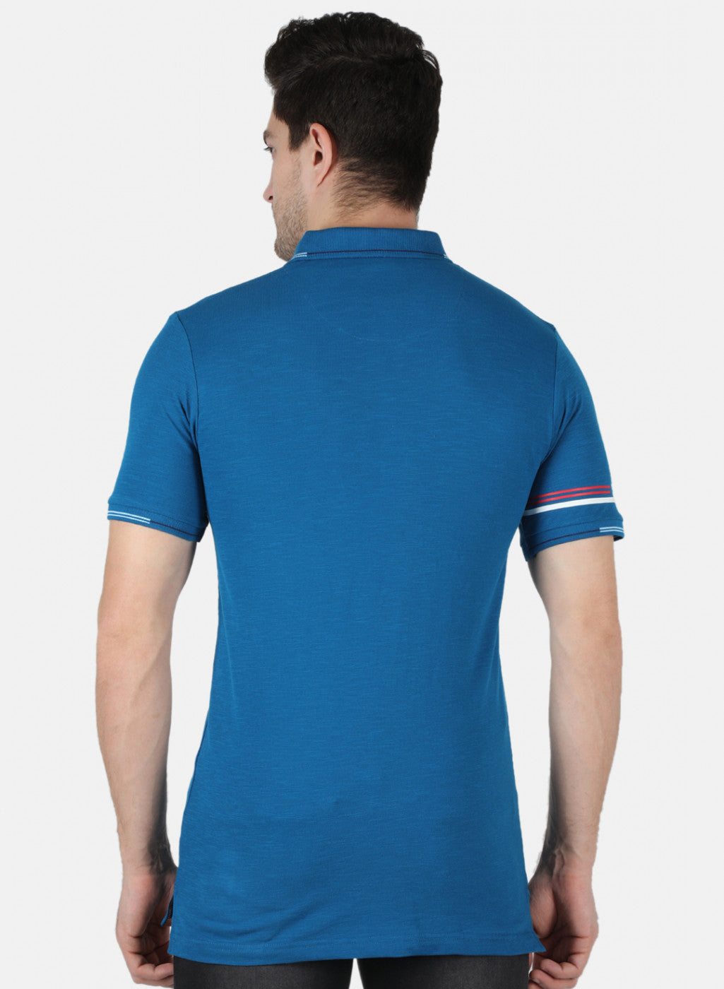 Men Blue Printed T-Shirt