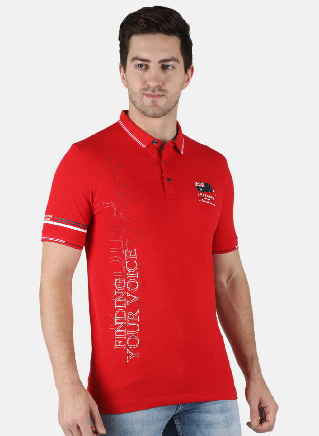 Men Red Printed T-Shirt