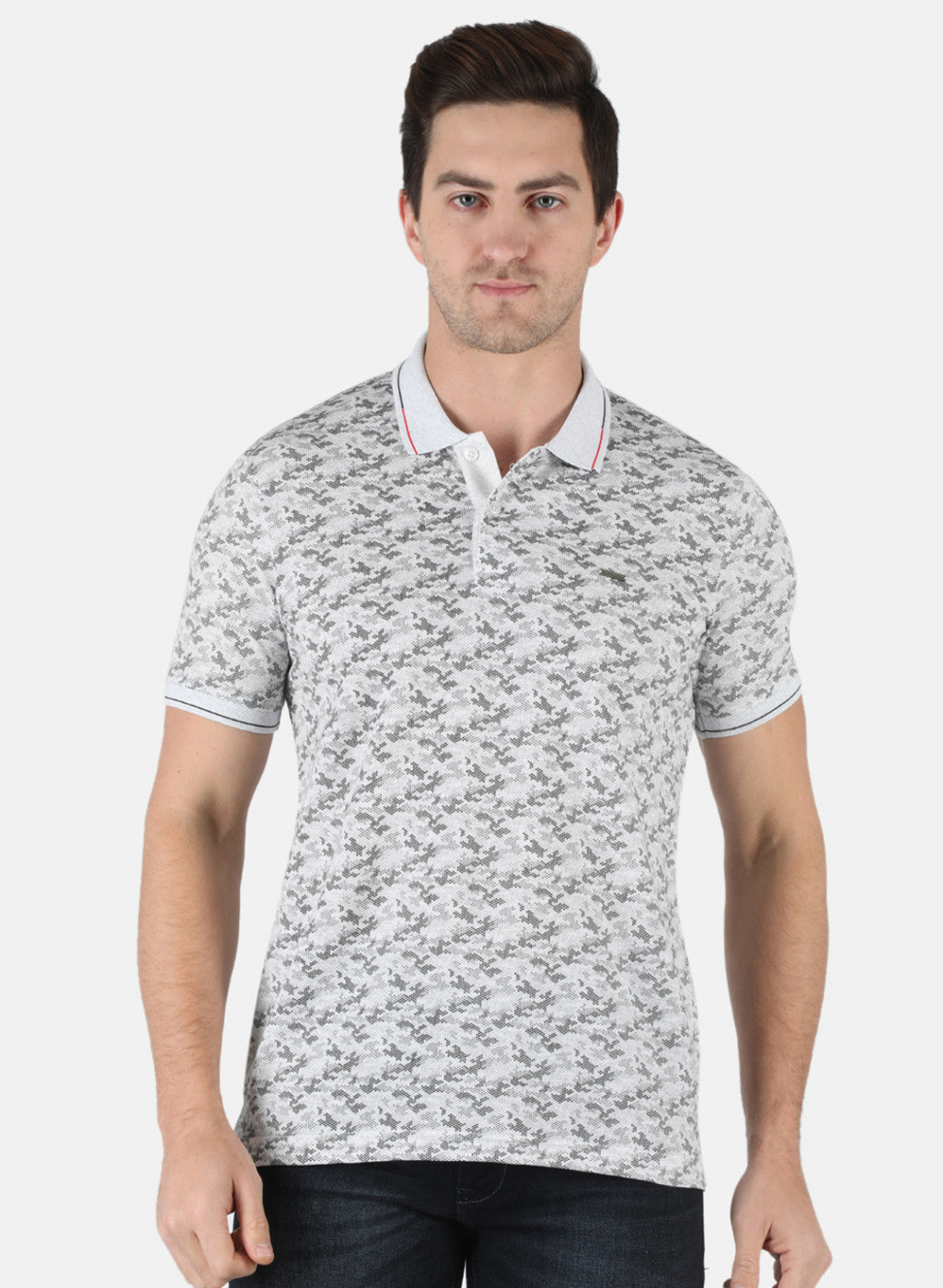 Men Grey Printed T-Shirt