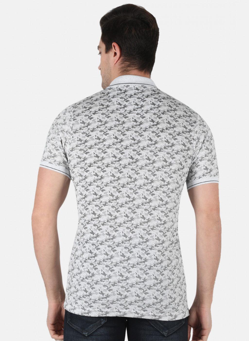 Men Grey Printed T-Shirt