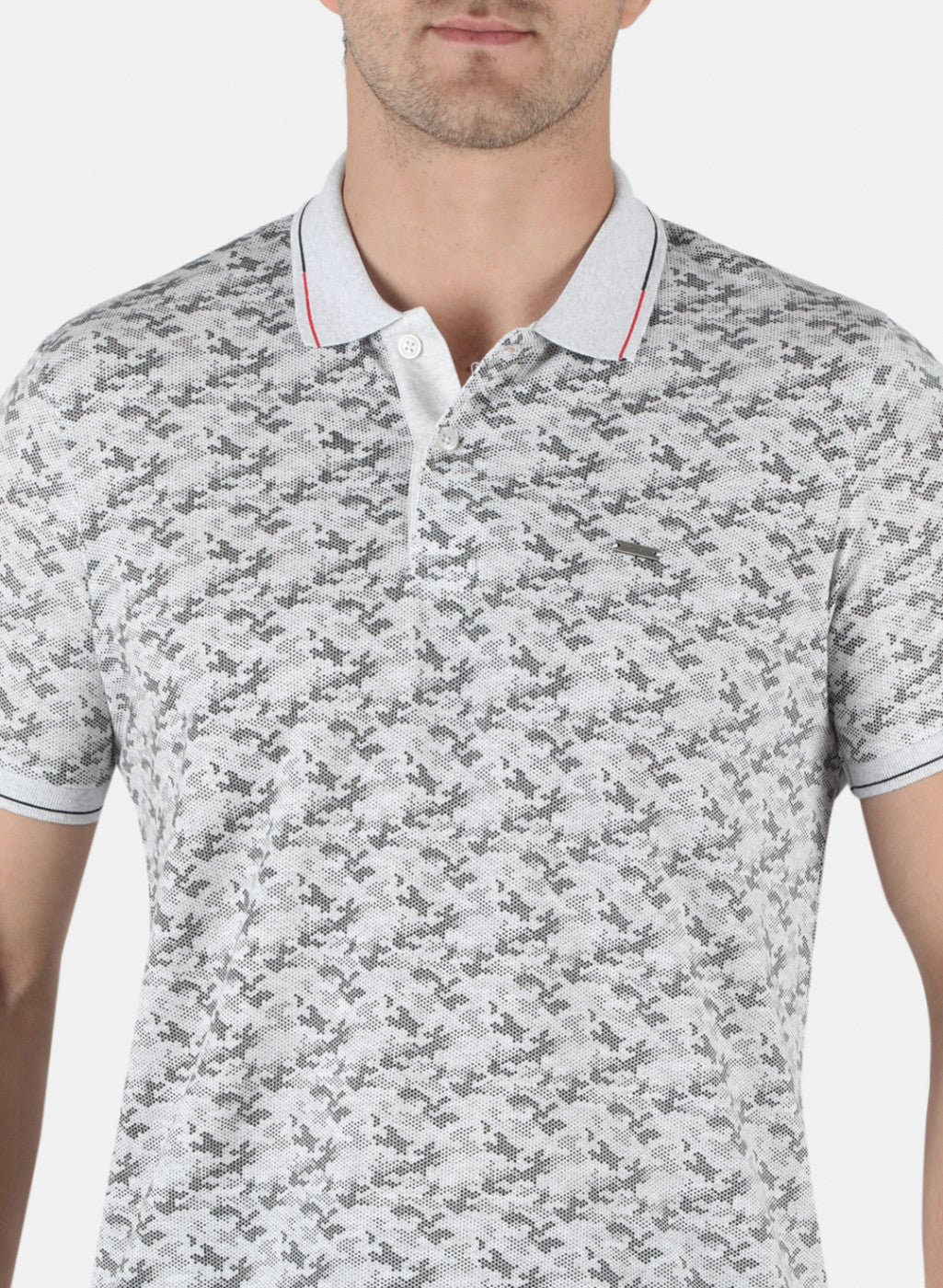 Men Grey Printed T-Shirt