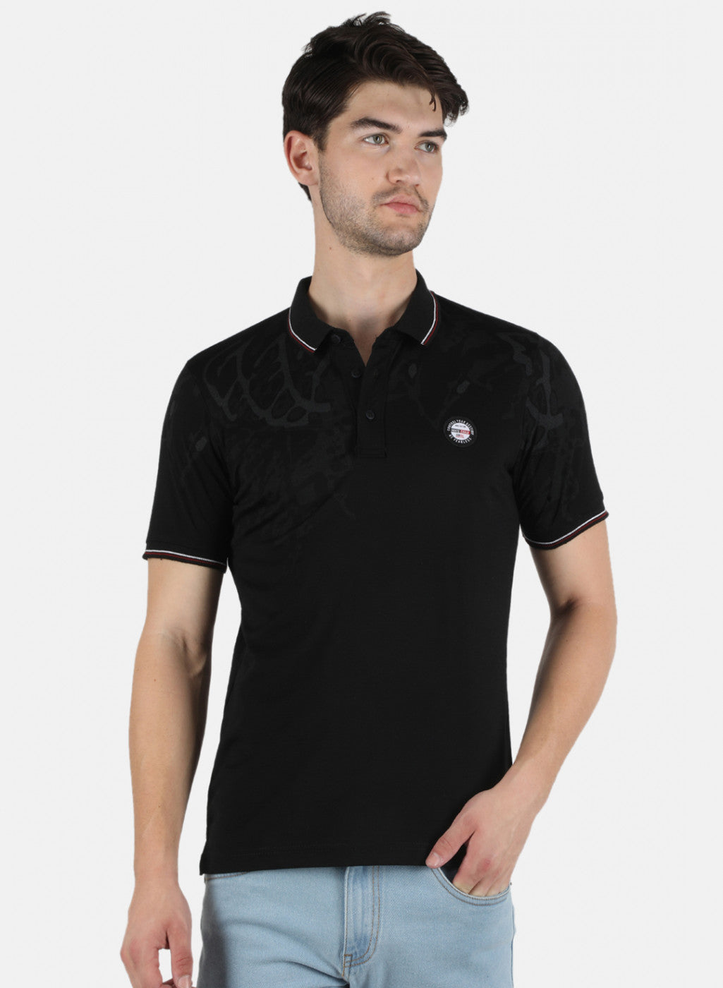 Men Black Printed T-Shirt